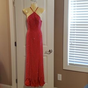 Coral formal gown